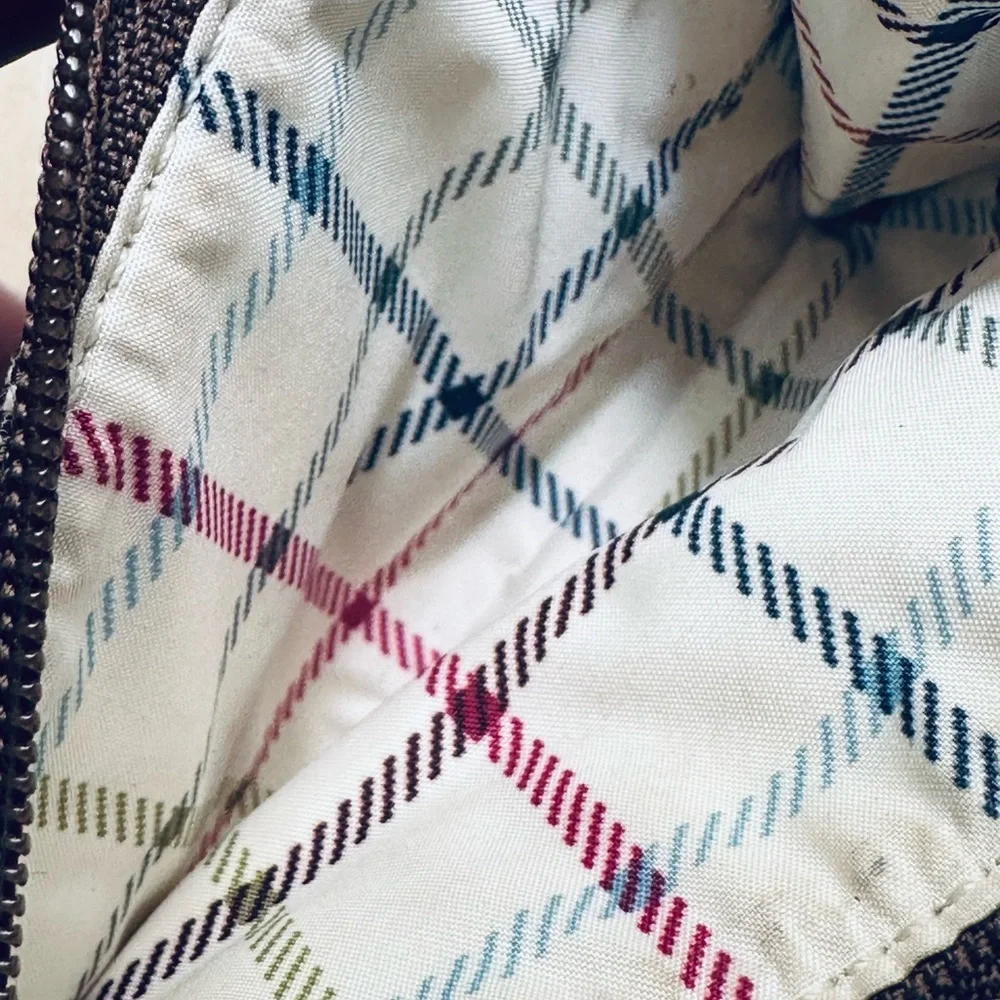 Coach Tan Signature Canvas with Leather Mini Zip Coin Card Case W/ Key Ring - Picture 3 of 12